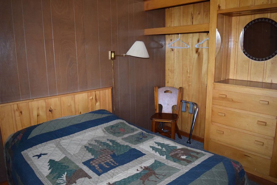 master bedroom in cabin 11