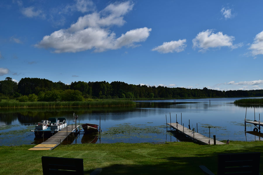 view of the lake from cabin 5