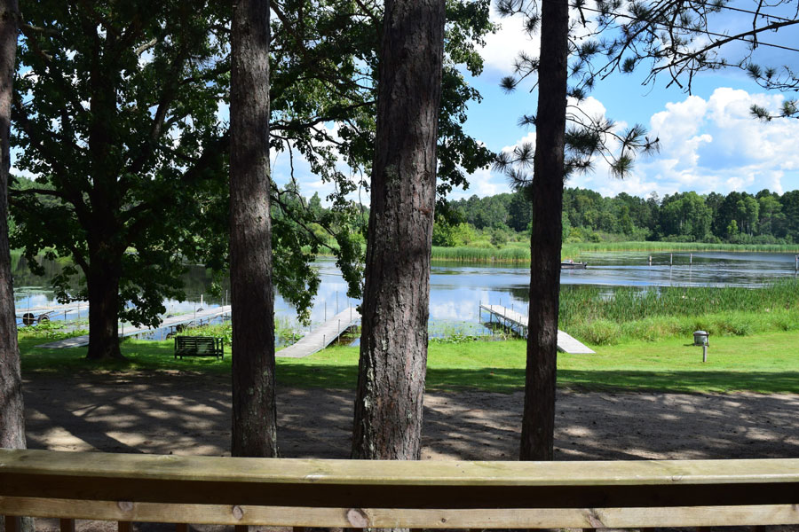 view of the lake from cabin 10