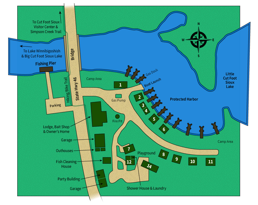 Map of the resort
