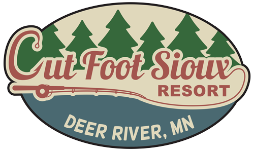 full color logo of Cut Foot Sioux Resort in Deer River, MN